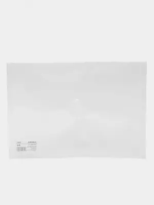 Папка-конверт на кнопке Deli "Aurora" А4, 1 отделение (Арт.- 10412-EF) Прозрачная