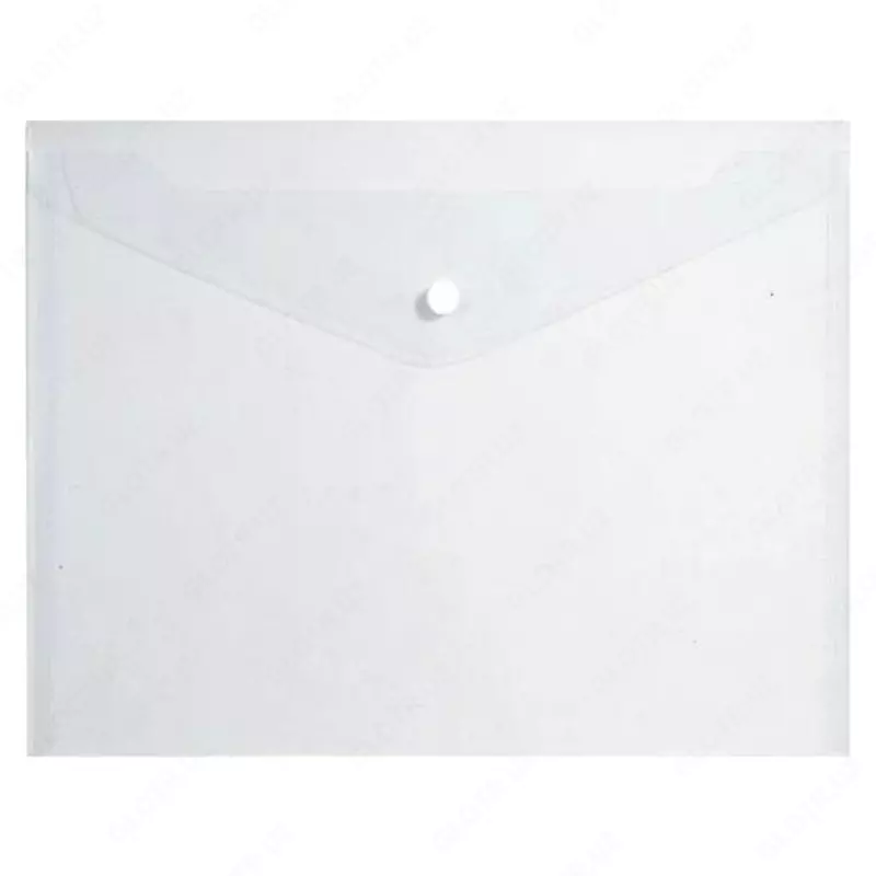 "Deli" tugmasidagi papka-konvert A4, 1 bo'lim (m.- 10512-EF) Shaffof