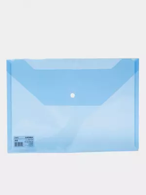 Папка-конверт на кнопке Deli "Aurora" А4, 1 отделение (Арт.- 10432-EF) Синяя