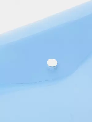 Папка-конверт на кнопке Deli "Aurora" А4, 1 отделение (Арт.- 10432-EF) Синяя