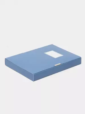 Папка-накопитель для документов "Deli" застежка-липучка (Арт.- 5622bl) Синяя