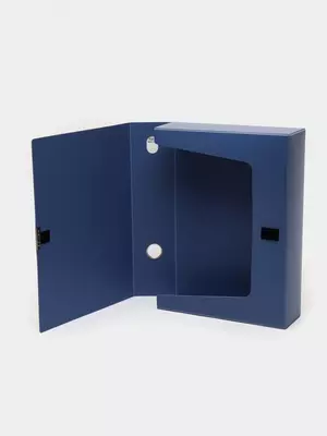 Папка-накопитель для документов "Deli" застежка-липучка (Арт.- 5604bl) Синяя