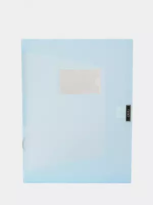 Папка-накопитель для документов "Deli" застежка-липучка (Арт.- 63210-bl) Синяя