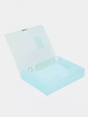 Папка-накопитель для документов "Deli" застежка-липучка (Арт.- 63211-bl) Синяя