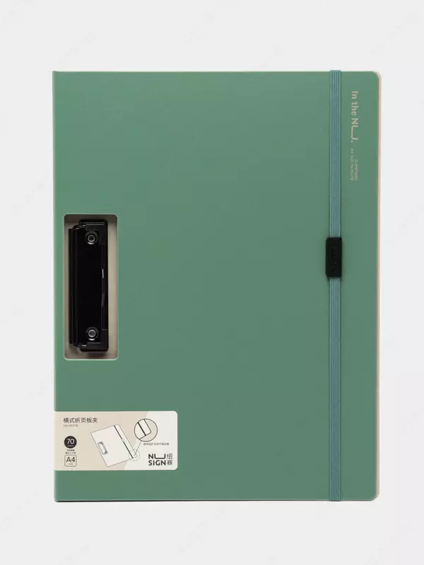 Papka - planshet Deli "Nusign 178" yon qisqich (Art.- 178-NS-gn) Yashil