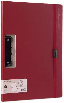 Папка - планшет Deli "Nusign 178" боковой зажим (Арт.- 178-NS-rd) Красная