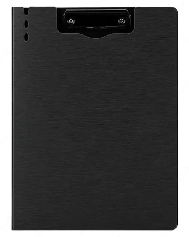Папка - планшет "Deli" верхний зажим (Арт.- 64513dgr) Темно/Серая