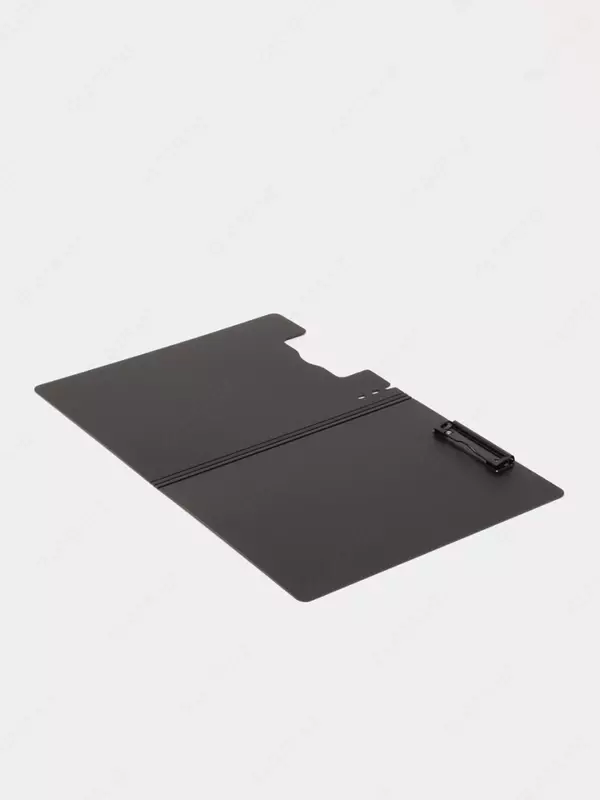 Папка - планшет "Deli" верхний зажим (Арт.- 64513dgr) Темно/Серая
