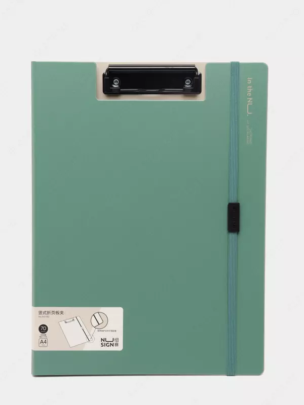 Папка - планшет Deli "Nusign 180" верхний зажим (Арт.- 180-NS-gn) Зеленая