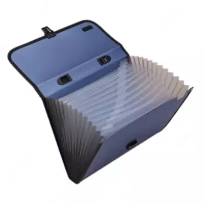 Папка- портфель "Deli" 12 отделений, застежка замок (Арт.- 5556) Ассортимент