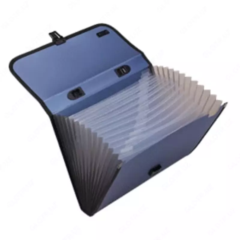 Папка- портфель "Deli" 12 отделений, застежка замок (Арт.- 5556) Ассортимент