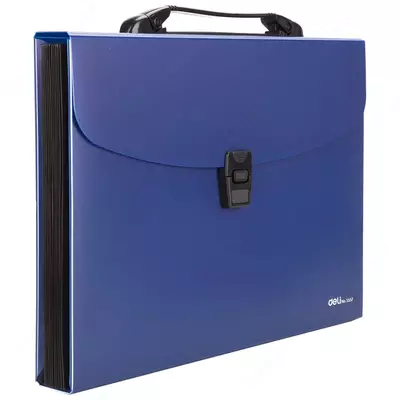 Папка- портфель "Deli" 12 отделений, застежка замок (Арт.- 5557) Ассортимент