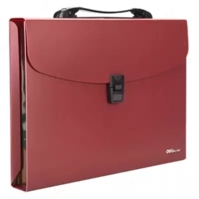 Папка- портфель "Deli" 12 отделений, застежка замок (Арт.- 5557) Ассортимент