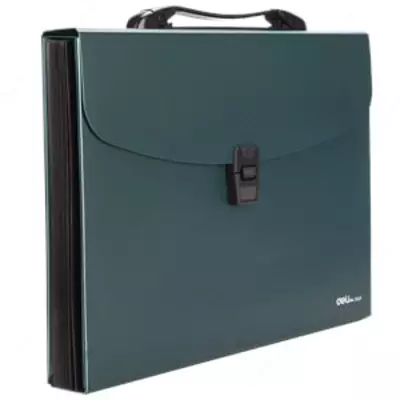 Папка- портфель "Deli" 12 отделений, застежка замок (Арт.- 5557) Ассортимент