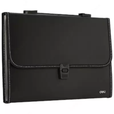 Папка- портфель "Deli" 12 отделений, застежка замок (Арт.- 5559) Ассортимент