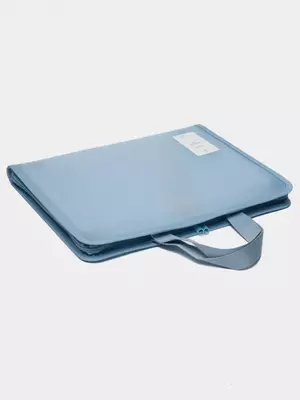 Папка-портфель с ручками "Deli" 295 х 360 мм (Арт.- 72562) Голубая