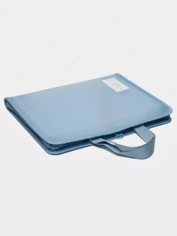 Папка-портфель с ручками "Deli" 295 х 360 мм (Арт.- 72562) Голубая