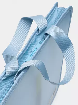 Папка-портфель с ручками "Deli" 295 х 360 мм (Арт.- 72562) Голубая