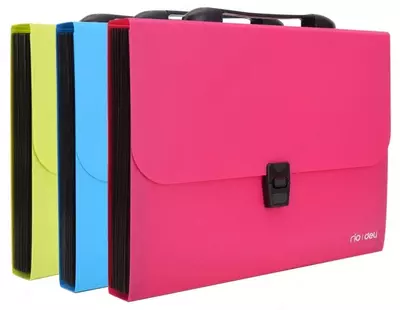 Папка - портфель Deli "Rio" 13 отделений, застежка замок (Арт.- 40302-EB) Ассортимент