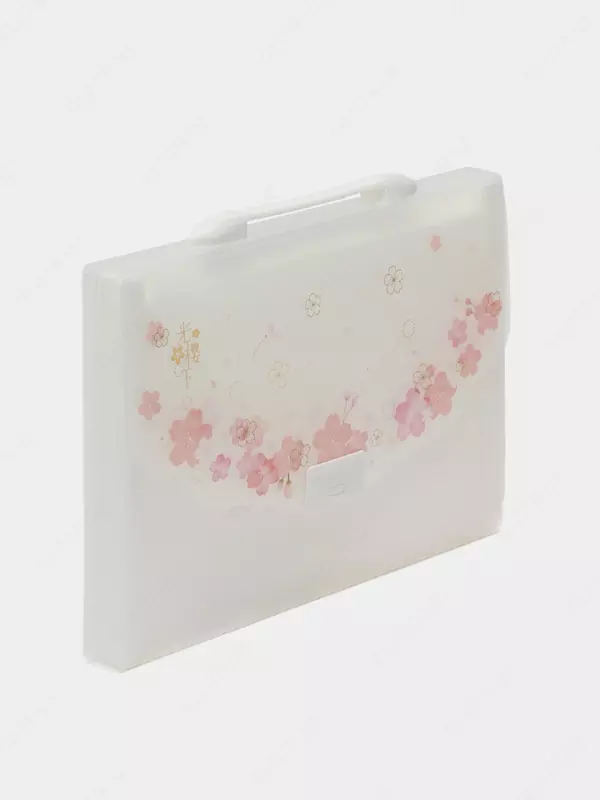 Portfolio papkasi "Deli" 13 bo'lim, qulflash moslamasi (m.- 72543) Oq