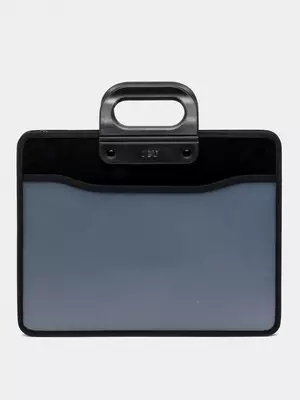 Папка-портфель с ручками "Deli" 295 х 360 мм (Арт.- 5579) Черная