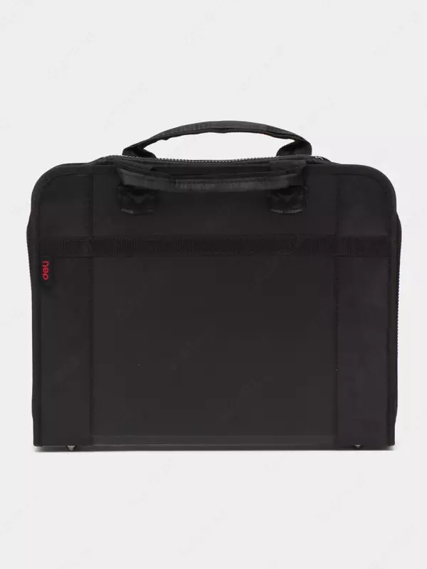 Папка-портфель с ручками "Deli" 370 х 280 мм (Арт.- 5865) Черная/серая