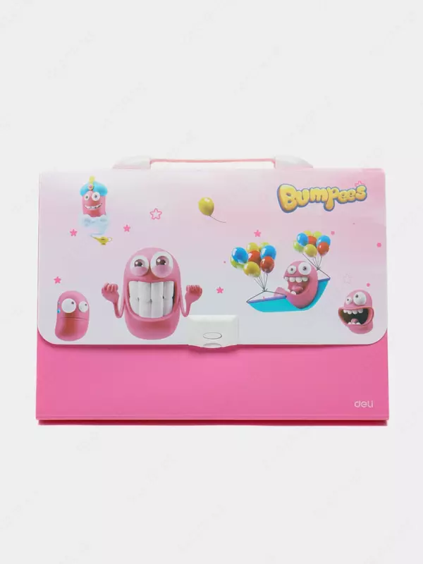 Папка-портфель Deli "Bumpees" 7 отделений, застежка замок (Арт.- 60102-EZ) Ассортимент