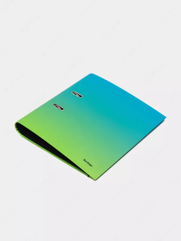 Папка - регистратор Berlingo "Radiance" арочный механизм, 50 мм (Арт.- AMl50402) Голубая/Зеленая