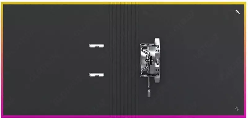 Fayl papkasi Berlingo "Radiance" arch mexanizmi, 50 mm (Art.- AMl50403) Pushti/Sariq