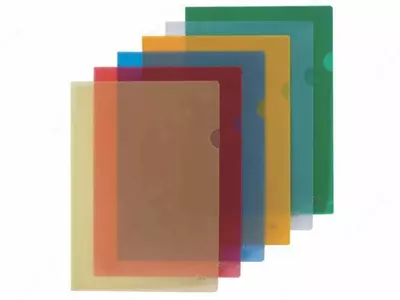 Папка - уголок "Deli" 100 мкм (Арт.- 5706) Ассортимент