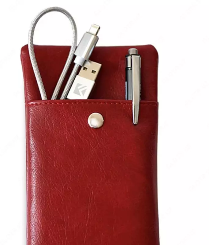 Пенал для канцтоваров Феникс+" Eckalada" кожзаменитель (Арт.- 50541) Красный