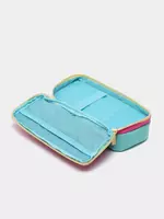 Пенал - футляр для канцтоваров Berlingo "Be yourself" 2 отделения (Арт.- PM09041) Ментол/розовый Только в розницу