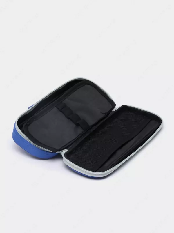 Пенал - футляр для канцтоваров "Deli" 2 отделения (Арт.- 66646) Синий