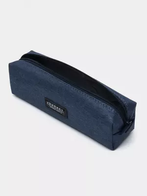 Пенал - футляр для канцтоваров Deli "Journey" 1 отделение (Арт.- 66683) Синий джинс