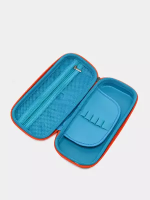 Пенал - футляр для канцтоваров Deli "Spaceship" 2 отделения (Арт.- 67093) Синий