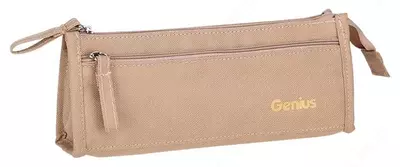 Школьный пенал для канцтоваров Deli "Genius" 2 отделения (Арт.- 86402) Ассорти