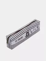 Kantselyariya buyumlari uchun qalam qutisi Meshu "Jasoratli bo'l" 1 bo'lim (Art.- MS_42795) Qora/Oq - 45 000 so'm