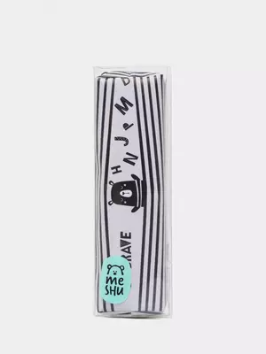 Пенал - футляр для канцтоваров Meshu "Be Brave" 1 отделение (Арт.- MS_42795) Черный/Белый