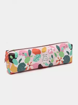 Пенал - футляр для канцтоваров Meshu "Blooming" 1 отделение (Арт.- MS_42796) Ассорти