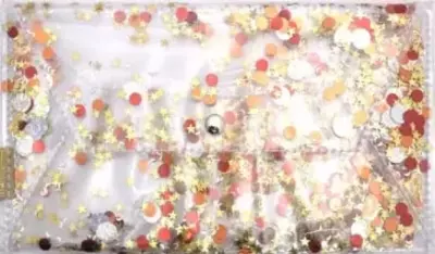 Пенал для канцтоваров "Феникс" 1 отделение (Арт.- 46419) С красными пайетками