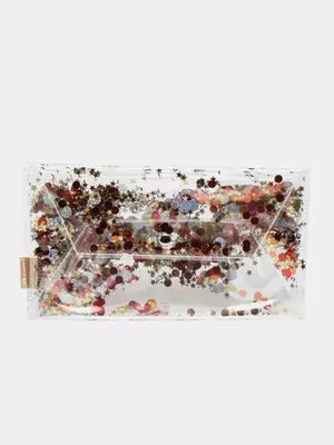 Пенал для канцтоваров "Феникс" 1 отделение (Арт.- 46419) С красными пайетками