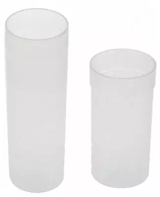 Пенал - тубус для канцтоваров Стамм "Crystal" 1 отделение (Арт.- ПН55) Белый