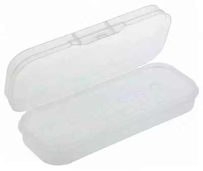 Пенал - футляр для канцтоваров Стамм "Crystal" 1 отделение (Арт.- ПН65) Прозрачный