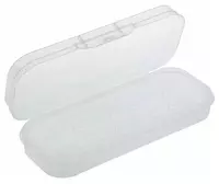 Пенал - футляр для канцтоваров Стамм "Crystal" 1 отделение (Арт.- ПН65) Прозрачный