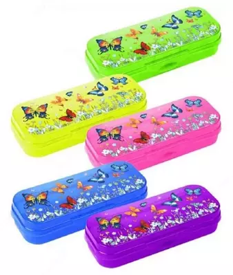 Пенал - футляр Премиум Стамм "Бабочки Primavera" 1 отделение (Арт.- ПН105) Ассорти