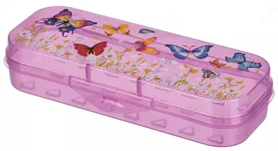 Пенал - футляр Премиум Стамм "Бабочки Primavera" 1 отделение (Арт.- ПН105) Ассорти