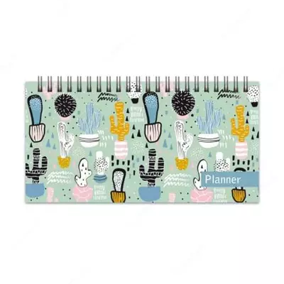 Планинг недатированный Феникс+ "Кактусы" 165 х 85 мм, 64 л. (Арт. - 47804)