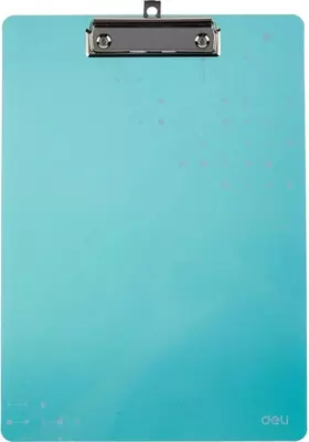 Папка - планшет "Deli" верхний зажим (Арт.- 75632-EF) Бирюзовая