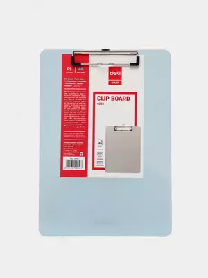 Papka - planshet "Deli" ustki qisqich (Art.- 9256) Shaffof