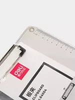 Металлическая Папка - планшет "Deli" верхний зажим (Арт.- 64504) Серая - 42 000 сум